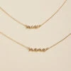 Mama & Mini Cursive Necklace Set -Baby Outfit Shop 000062 YLN 2401141 GOLD 00