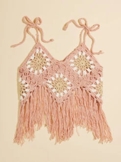 Willow Fringe Toddler Tank -Baby Outfit Shop 001753 STA1000 T23 ROSE 01