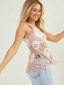 Willow Fringe Mama Tank -Baby Outfit Shop 001753 STA2071 ROSE 02