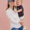 Boy Mom Baseball Hat -Baby Outfit Shop 001796 LCAP3409 VINTAGE BLUE 09