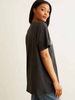 Mama Groovy Graphic Tee -Baby Outfit Shop 001890 A1437R048JD WASHED BLACK 01