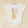 You Bet Giraffe Graphic Romper -Baby Outfit Shop 001890 A1851SL76ID S24 IVORY 00