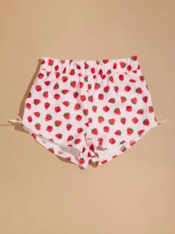 Strawberry Bow Shorts -Baby Outfit Shop 001890 H1478Y481BD PINK 01