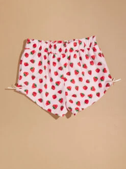 Strawberry Bow Shorts -Baby Outfit Shop 001890 H1478Y481BD PINK 02