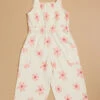 Josephine Floral Smocked Jumpsuit -Baby Outfit Shop 001913 JR0024CTTU CORAL 00