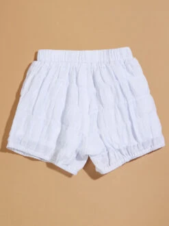 Sienna Puff Flowy Shorts -Baby Outfit Shop 001913 SE0016CTTU B WHITE 01