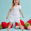 Sienna Puff Flowy Shorts -Baby Outfit Shop 001913 SE0016CTTU B WHITE 09