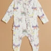 Hazel Butterfly Ruffle Footie