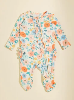 Emerson Floral Ruffle Footie