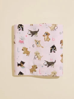 Alphabet Puppy Swaddle