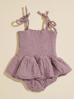 Lauren Smocked Skirt Bubble -Baby Outfit Shop 001937 509S24DUL LAVENDER 01