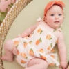 Sweet Peach Smocked Skirt Bubble -Baby Outfit Shop 001937 509S24PEA PEACH 09
