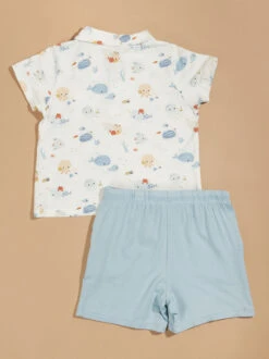 Ocean Adventures Polo Top And Shorts Set -Baby Outfit Shop 001937 510S24CUO WHITE 01