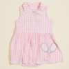 Tennis Gingham Bodysuit Dress -Baby Outfit Shop 001937 568S24GIP PINK 00