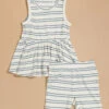 Blake Ribbed Striped Tank And Shorts Set -Baby Outfit Shop 001937 569S24ARS MULTI 00