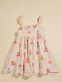 Coastal Cowgirl Ruffle Dress -Baby Outfit Shop 001937 571S24DAB PINK 01