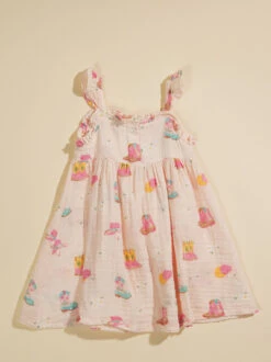 Coastal Cowgirl Ruffle Dress -Baby Outfit Shop 001937 571S24DAB PINK 02