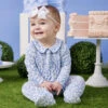 Dawn Calico Floral Footie -Baby Outfit Shop 001937 583S24CAL BLUE 09