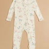 Rosalie Floral Footie -Baby Outfit Shop 001937 651S24CLR WHITE 00