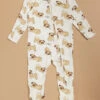 Playful Pugs Footie -Baby Outfit Shop 001937 651S24PUG WHITE 00