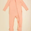 Penelope Ruffle Footie -Baby Outfit Shop 001937 653S24PEN PEACH 00