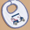Golf Cart Terry Bib By MudPie -Baby Outfit Shop 001981 10280203C NAVY 00