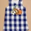 Brooks Gingham Romper By MudPie -Baby Outfit Shop 001981 10830020 NAVY 00
