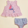 Sailboat Tank And Bloomer Set By MudPie -Baby Outfit Shop 001981 11010437 RED 00