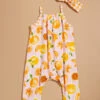 Oakley Oranges Jumpsuit And Headband Set By MudPie -Baby Outfit Shop 001981 11370012 ORANGE 00