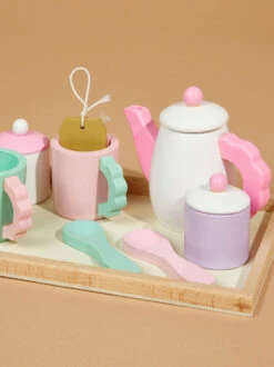 Wood Tea Party Set By MudPie -Baby Outfit Shop 001981 11870020 MULTI 02