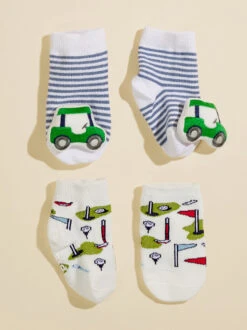 Golf Cart Sock Set By Mudpie