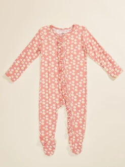 Rose Daisy Ruffle Footed Sleeper