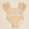 Sadie Gingham Bikini Set By Quincy Mae -Baby Outfit Shop 004134 QM332KXAT ORANGE 00