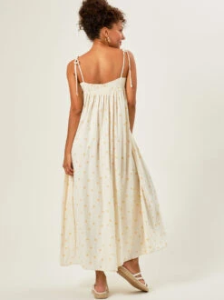 Katelyn Polka Dot Mama Dress By Rylee + Cru -Baby Outfit Shop 004134 RCW634QPLL IVORY 04