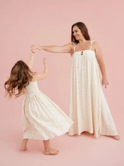 Katelyn Polka Dot Mama Dress By Rylee + Cru