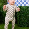 Bryson Checkered Footie -Baby Outfit Shop 004136 LGCS LIGHT GREEN 09