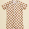 Chandler Checkered Swim One-Piece -Baby Outfit Shop 004136 RCZSS 24 TAN 00