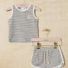 Carrelton Striped Terry Tank And Shorts Set -Baby Outfit Shop 004136 SBSTC 24 GREY 00
