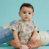 Beach Palms Tee And Shorts Set -Baby Outfit Shop 004136 TSPALM24 GREY 09
