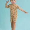 Peace Tee And Shorts Set -Baby Outfit Shop 004136 TSPEACE24 TAN 09
