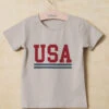 USA Graphic Tee -Baby Outfit Shop 004136 USA 24 WHITE 00
