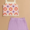 Clara Crochet Tank And Shorts Set -Baby Outfit Shop 004148 S124114 PURPLE 00