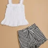 Margi Tank And Bow Gingham Skort Set -Baby Outfit Shop 004148 S222164 BLACK WHITE 00