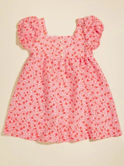 Kendra Floral Dress -Baby Outfit Shop 004283 130S24RED PINK RED 01