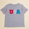USA Patch Tee -Baby Outfit Shop 004294 BST 156HG GREY 00