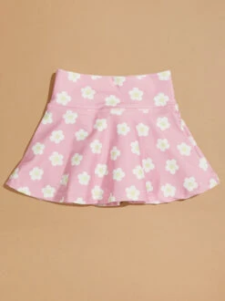 Daisies Athletic Skort -Baby Outfit Shop 004297 241MS24DAISY PINK FLORAL 02